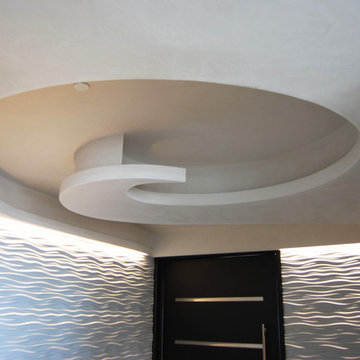 Clay plaster swirl