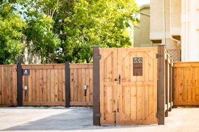 wooden fence