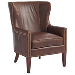 Barclay Butera - Avery Leather Wing Chair - The Avery wing chair is a beautiful interpretation of a classic design.