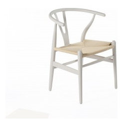 The Wishbone Chair - Warm Grey - Living Room Chairs