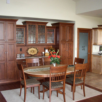 Custom Alder Built-in Buffet with Alder Trim