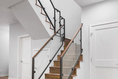 Example of a trendy staircase design in Los Angeles