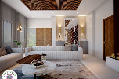 Living room - zen living room idea in Other