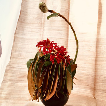 Slow Flowers November 2019 - design inspiration with heirloom chrysanthemums