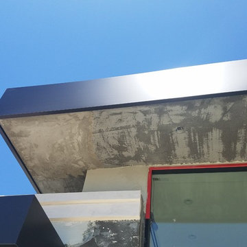 Anodized Aluminum .050 LA Extra Dark Bronze. Custom Home, Glendale CA. (Phase 1)
