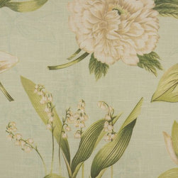 Phoebe Printed Springtime Linen Custom Made Curtains - Curtains