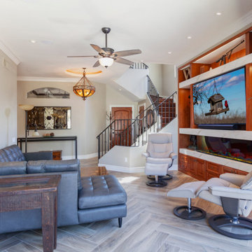 Built-in Feature showcases client's treasured pieces
