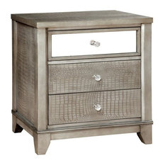 Bryant Nightstand, Silver