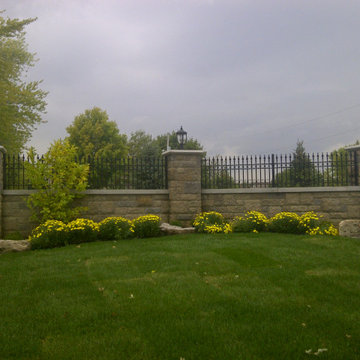 Wrought iron driveway gate in Kamloops BC