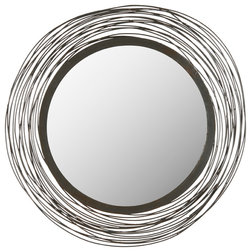 Contemporary Wall Mirrors 21" Wired Wall Mirror