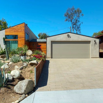 Contemporary Home Complimented By Plank Pavers - VIEW 1