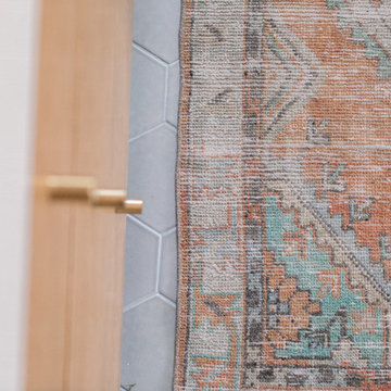Sugar and Charm: Gray Hexagon Tiles