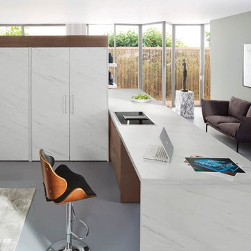 Coffe brown veneer - kitchen for real men...........