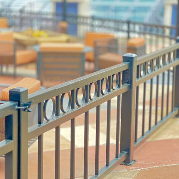 Modern Metal Railings @ Annapolis Restaurant