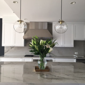 White Macaubas Cross Cut Version aka Calacatta Quartzite