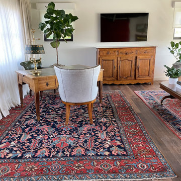 Styled Photos of Antique Rugs in Client Homes