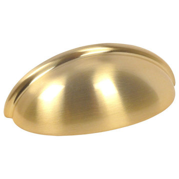 Cosmas 783BB Brushed Brass Cabinet Cup Pull, Set of 10
