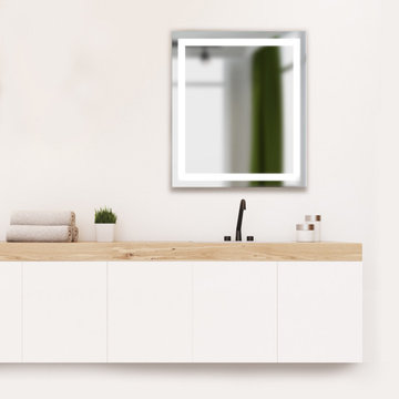 Modern Vanity with Seura Allegro Lighted Mirror