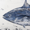 Anglo Rustic Tuna Coastal Handmade Oil Painting