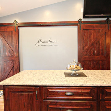 Knotty Alder Kitchen with Double Island, Jerome Idaho