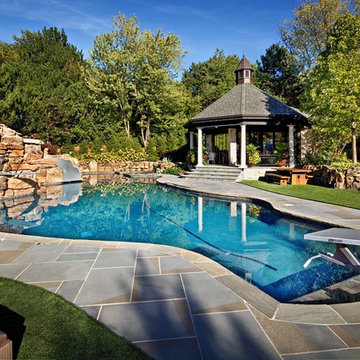 Irregular Pool in Burr Ridge, IL