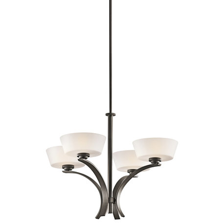 Kichler-Lighting Rise 4-Light Chandelier, Olde Bronze