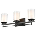 Millennium Lighting - Millennium 3-Light Wall Sconce in Matte Black - This 3-light wall sconce from Millennium Lighting comes in a matte black finish. It measures 23" wide x 8.75" high. This light uses three standard bulbs up to 100 watts each. This light includes a 9 year limited manufacture's warranty.Damp rated: Light can be used in humid environments like bathrooms or covered outdoor areas.  This light requires 3 , 300W Watt Bulbs (Not Included) UL Certified.