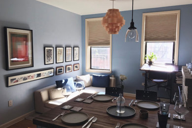 Inspiration for a scandinavian living room remodel in New York
