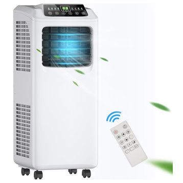 Costway 10000 BTU Portable Air Conditioner & Dehumidifier Remote w/ Window Kit