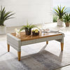 Crosley Furniture Capella Outdoor Wicker / Rattan Coffee Table in Gray