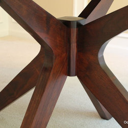 "Montego" Custom Walnut Oval Table - Furniture
