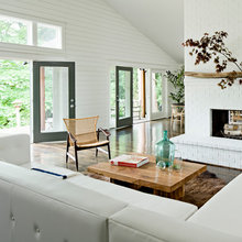 central fireplace