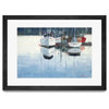 Giant Art 36x24 Dock Tight Matted and Framed in Pink