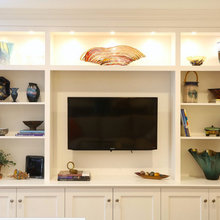 Recessed Shelving on TV wall