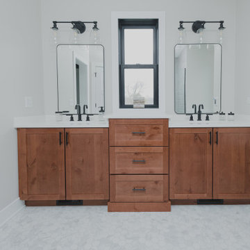 Traditional Knotty Alder Kitchen Design