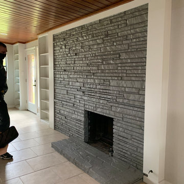 Mid-century Fireplace Update