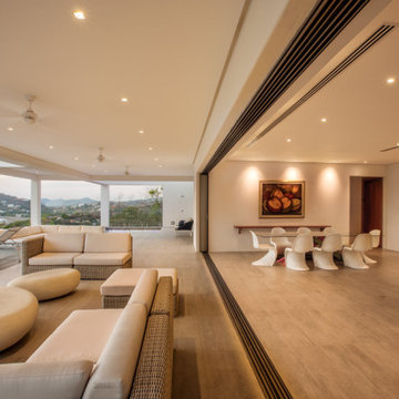Modern home with an ocean view