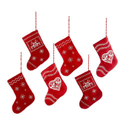 FELT STOCKING ORNAMENTS - NEW - Christmas Ornaments