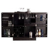 Steamer Bar Cabinet in Black Finish