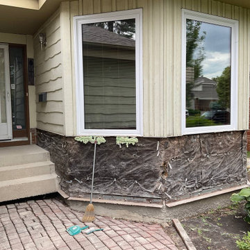 Siding Installation - Versetta Stone and James Hardie Plank in Iron Gray