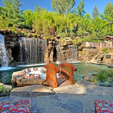 Naturalistic Pools with Grotto