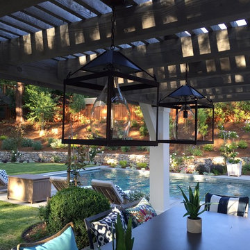 Custom Pendant Lantern for Outdoor Living Space - Installation #3