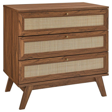 Soma 3-Drawer Dresser, Walnut