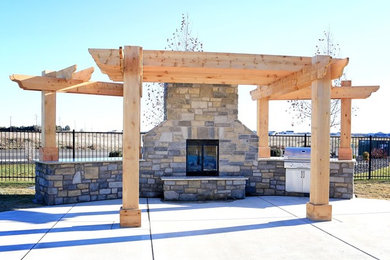 Example of a mountain style patio design in Seattle