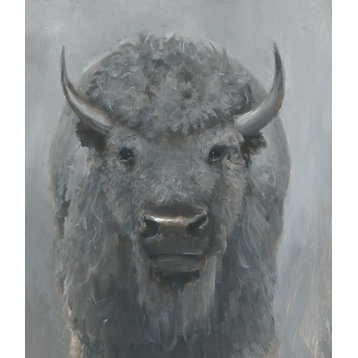 30x35 The Grey Bison, Unframed Artwork