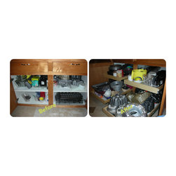Single-Height Pull Out Shelves - Kitchen Drawer Organizers