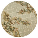 KAS - KAS Sparta 3153 Tropical Mosaic Tropical Rug, Sage, 7'6"x7'6" Round - The area rugs in the Sparta collection are an exclusive line of hand-tufted rugs featuring the antique-inspired look of vegetable-dye colors. These rugs are hand-tufted of 100% high-density fine wool. The combination of vivid colors, classic and trendy designs, and the antique finish, give the area rugs of the KS Sparta collection unique characteristics. Select the colors and design that compliments your home from a range of sizes in runners, round or rectangular.