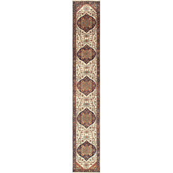 Pasargad Home Serapi Collection Hand-Knotted Wool Area Rug, 3' 0"x23' 9"