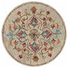 Floral Oasis Area Rug, 4' Round