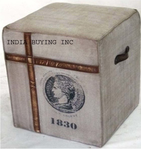 Industrial leather and canvas furniture from India buying inc